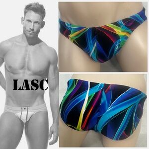 LASC Low Rise Swimsuit Medium 32-40" waist Gently worn 90% nylon / 10% lycra